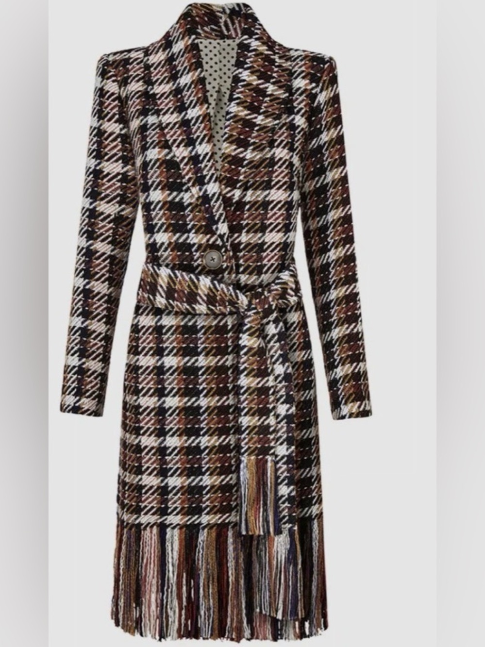 Cabi Regency Coat multi colored #3901 size large.